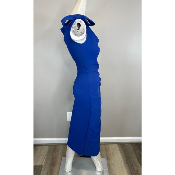 Chiara Boni La Petite Robe Waiko Ruffled Cocktail Midi-Dress Size US2 $750 - Picture 8 of 11